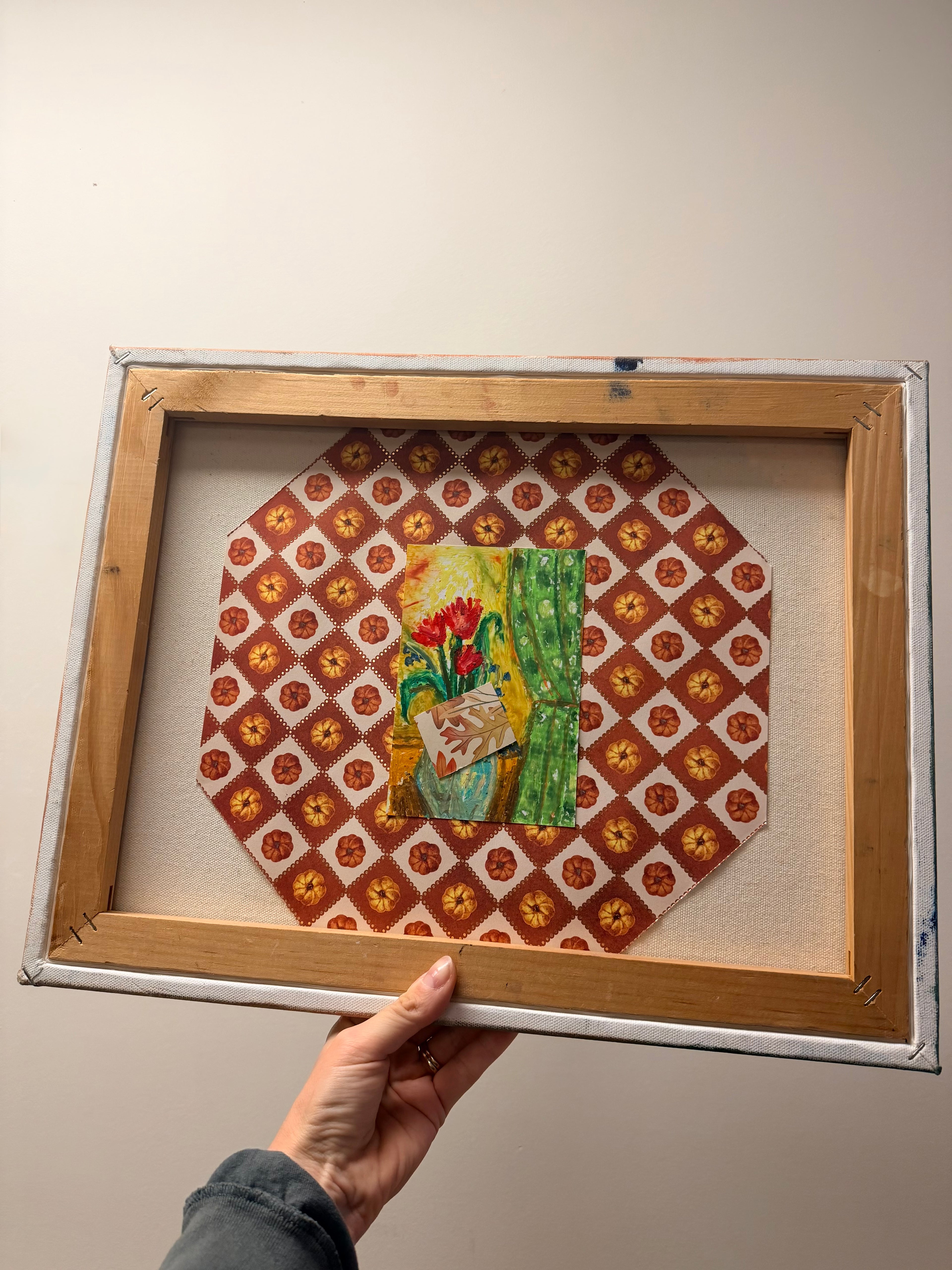 "Riddle Me This" 3D Mixed Media Assemblage Painting – Whimsical Still Life (16" x 24")