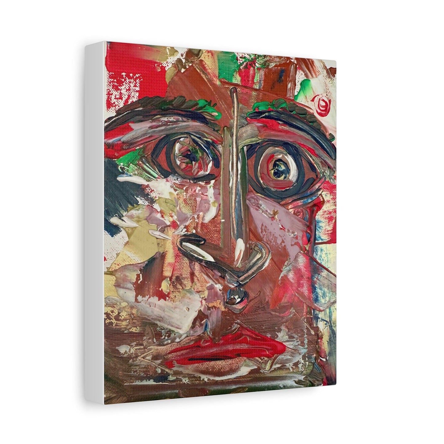 Angry Eyes Painting No.305 - Portrait Expressionism- Canvas Print - Katya Montes Art