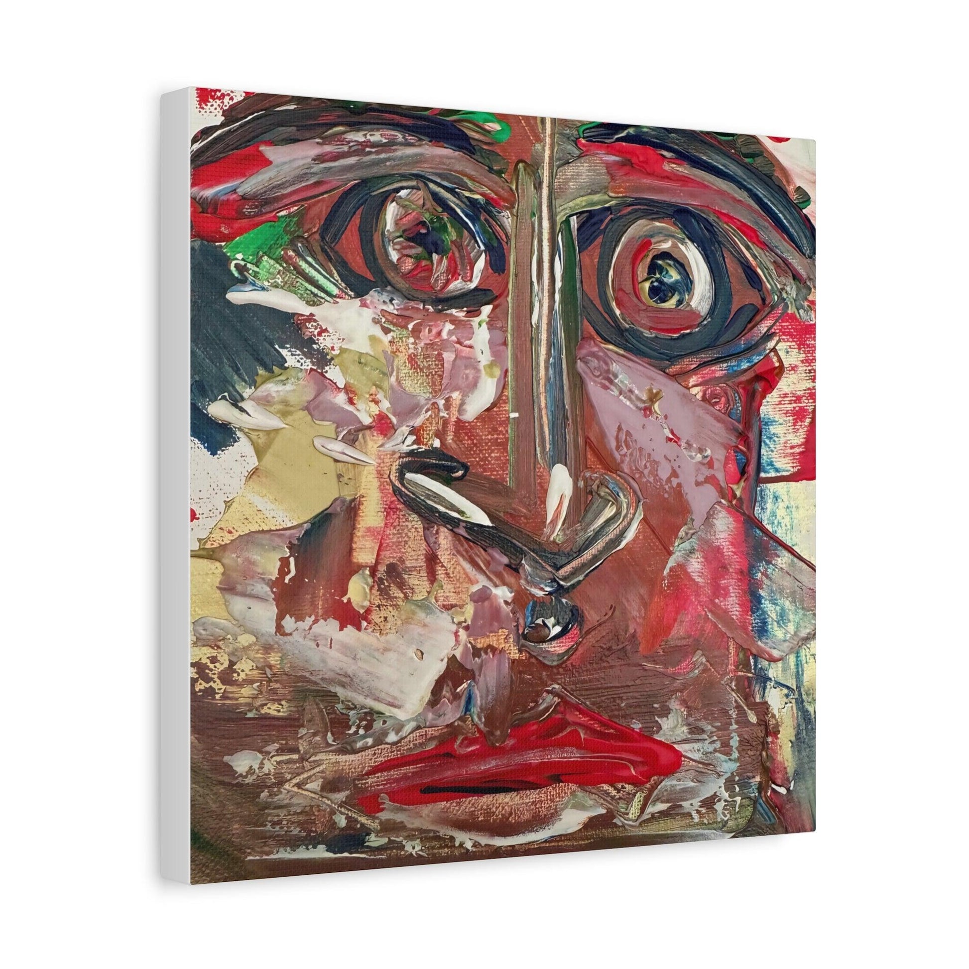 Angry Eyes Painting No.305 - Portrait Expressionism- Canvas Print - Katya Montes Art