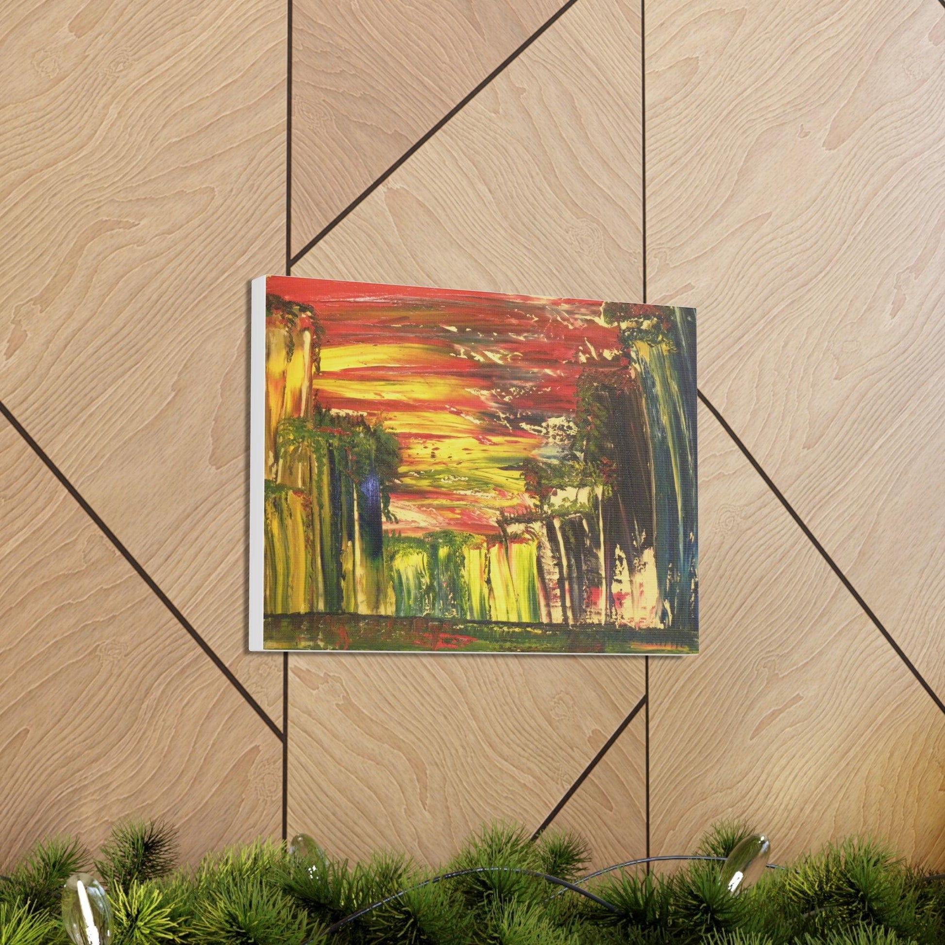 Canvas Gallery Wraps - Bright Sunny Abstract Painting by Katya Montes - Katya Montes Art