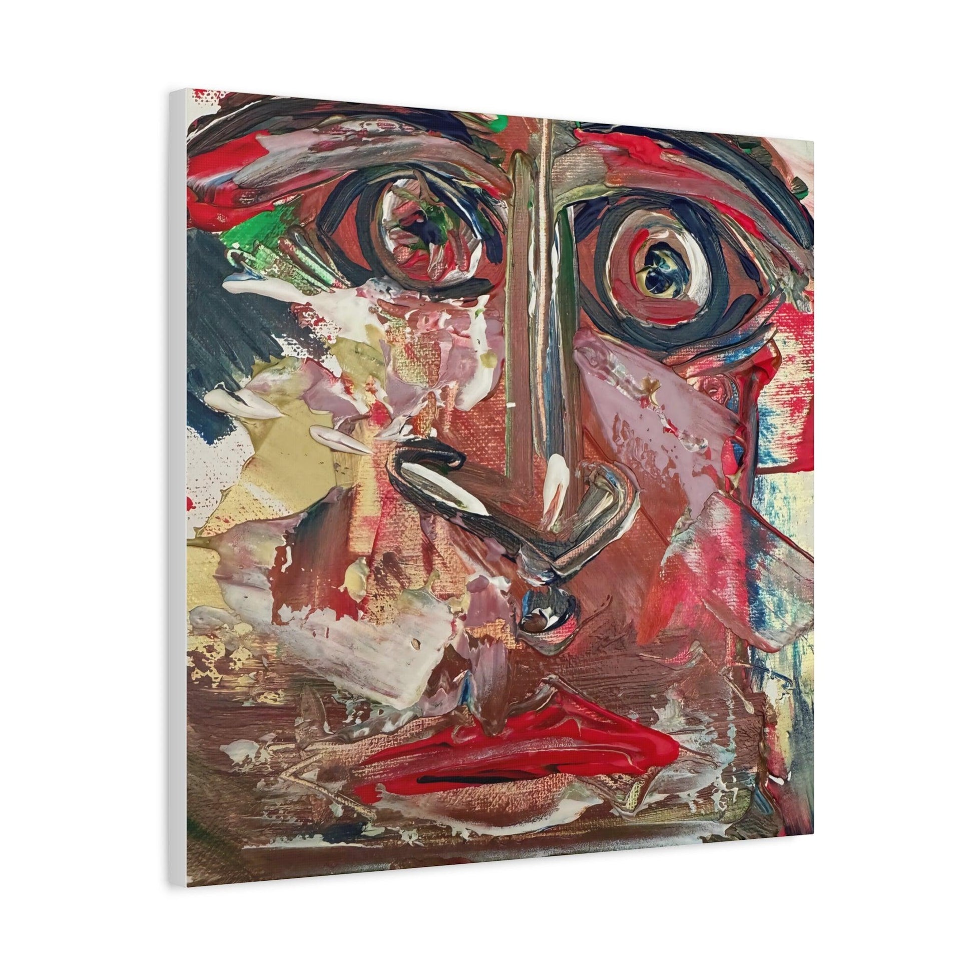 Angry Eyes Painting No.305 - Portrait Expressionism- Canvas Print - Katya Montes Art