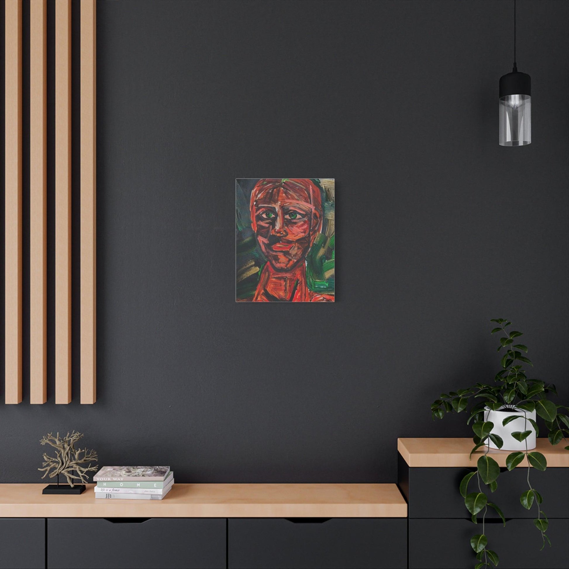 “Raw Emotion” - Abstract Portrait Expressionism - Canvas Print - Katya Montes Art