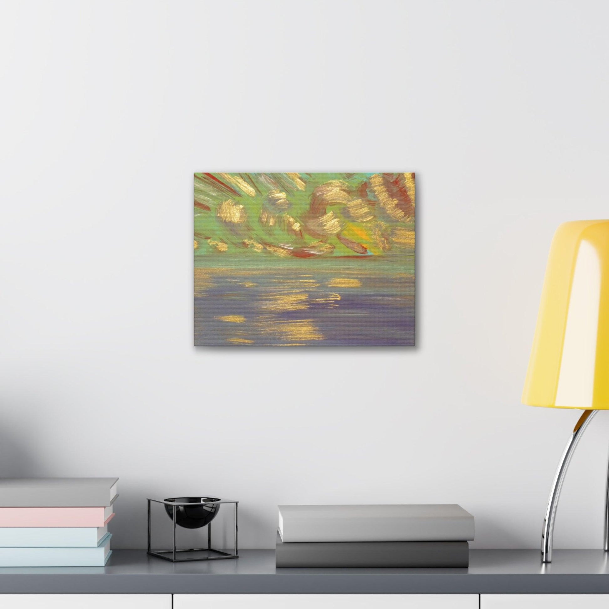 Canvas Gallery Wraps - Abstract Hawaiian Ocean Painting by Katya Montes - Katya Montes Art