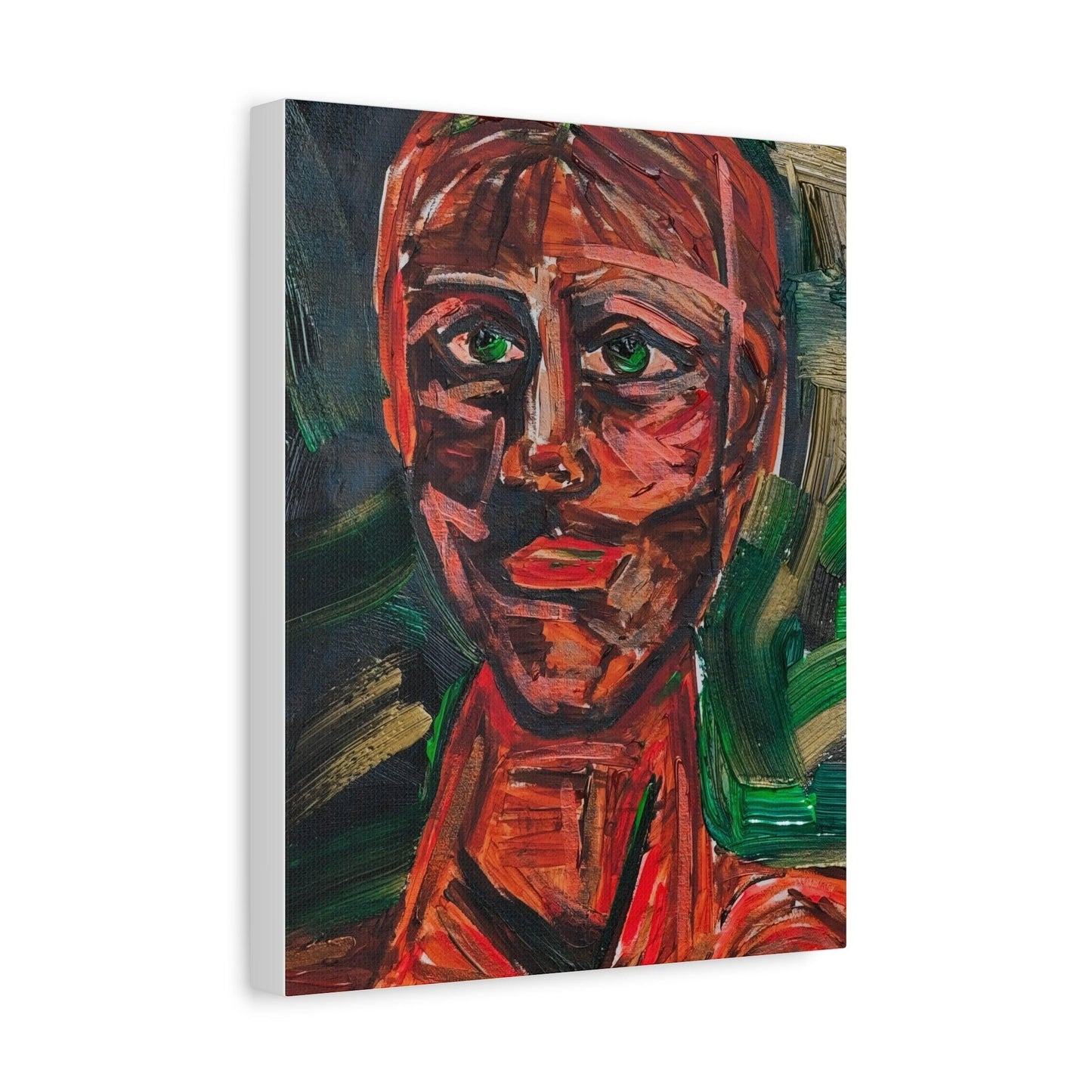 “Raw Emotion” - Abstract Portrait Expressionism - Canvas Print - Katya Montes Art