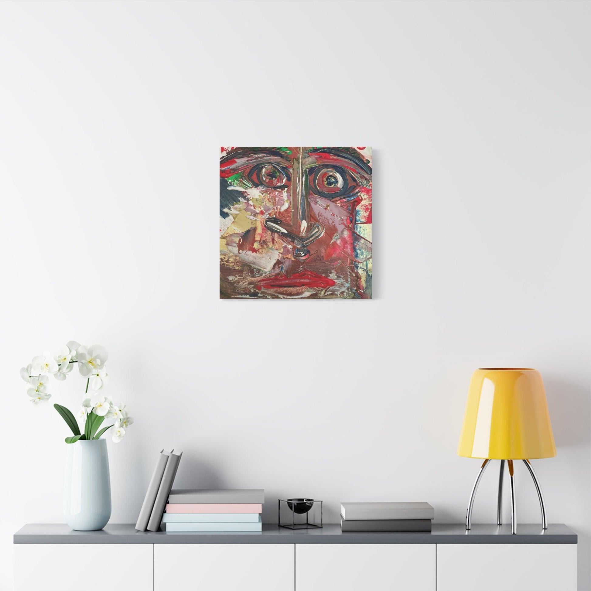 Angry Eyes Painting No.305 - Portrait Expressionism- Canvas Print - Katya Montes Art