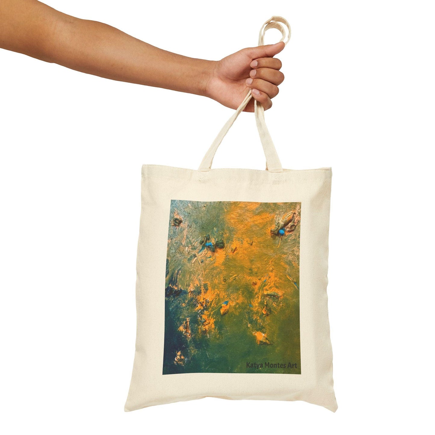 Abstract Canvas Tote Bag by Katya Montes - Katya Montes Art