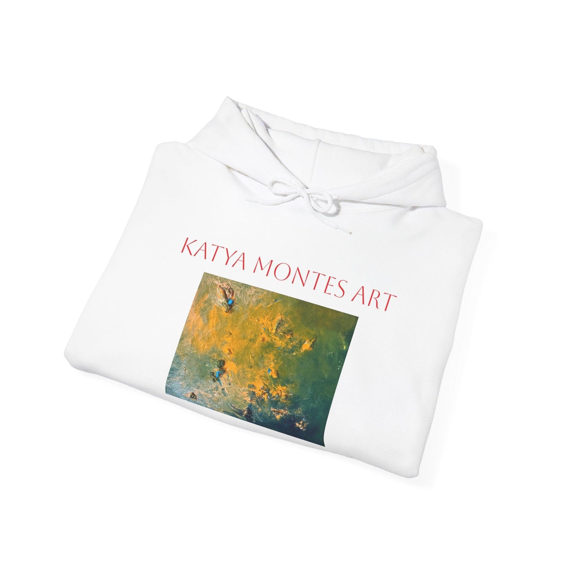 Abstract Painting Hooded Sweatshirt by Katya Montes - Katya Montes Art