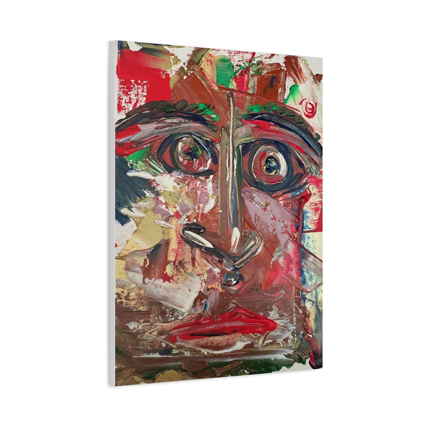 Angry Eyes Painting No.305 - Portrait Expressionism- Canvas Print - Katya Montes Art