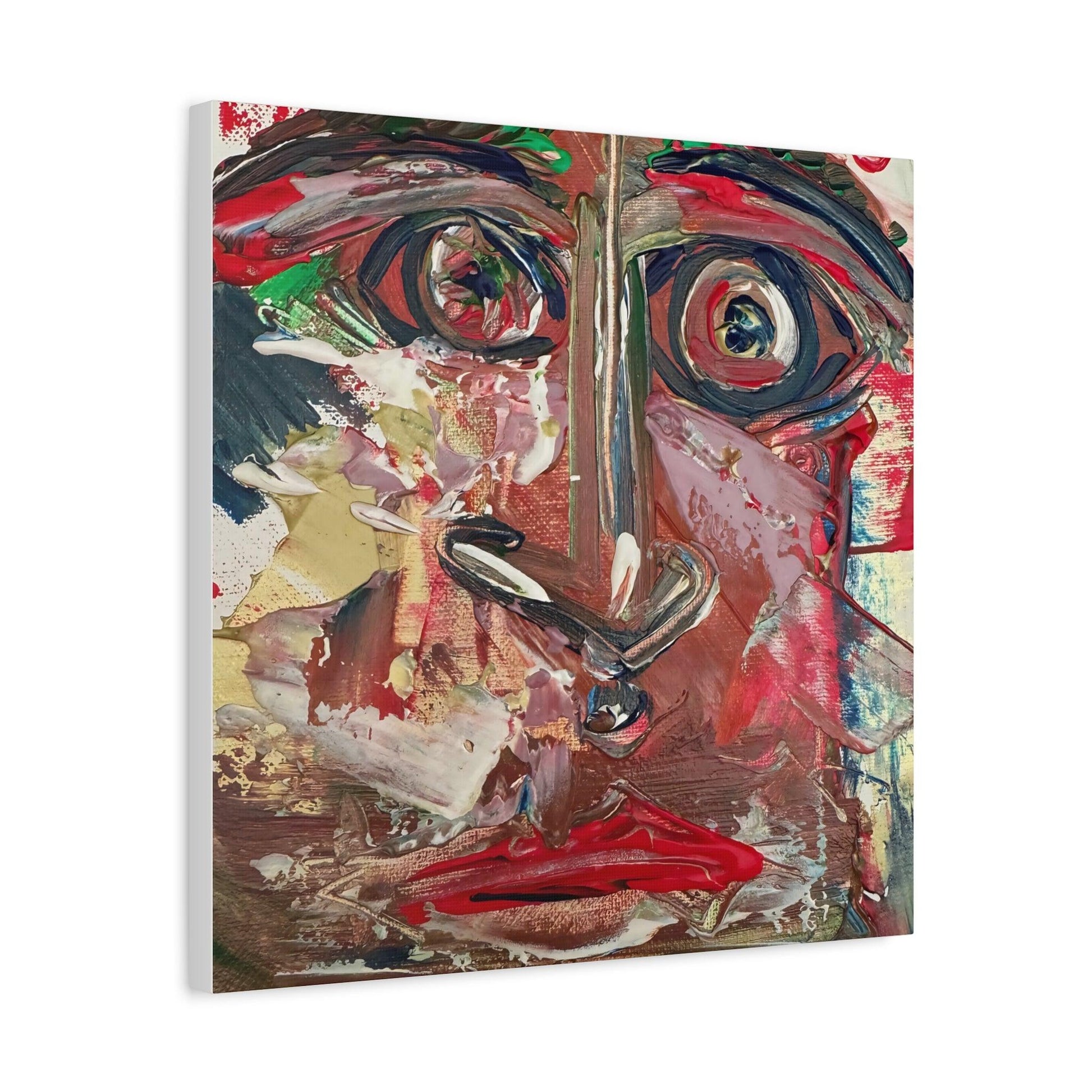 Angry Eyes Painting No.305 - Portrait Expressionism- Canvas Print - Katya Montes Art