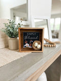 Rustic Wood Mini Shadowbox – "Simply Blessed" (6"x6")